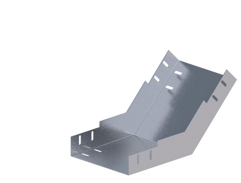 Лоток монтажный угловой 45град. вверх 200х80 сталь 1мм ЛУ45В.200.80.386.1.1 СОЭМИ Н0121350524