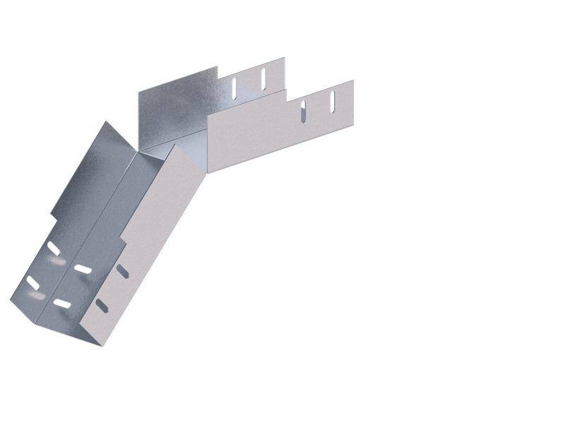 Лоток монтажный угловой 45град. вниз 100х100 сталь 1мм ЛУ45Н.100.100.347.1.1 СОЭМИ Н0121360622