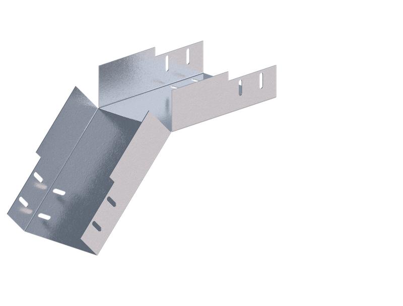 Лоток монтажный угловой 45град. вниз 150х100 сталь 1мм ЛУ45Н.150.100.347.1.1 СОЭМИ Н0121360623