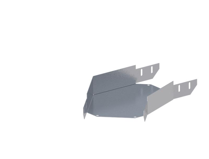 Лоток монтажный угловой горизонтальный 45 град. 200х65 сталь 1.2мм ЛУ45Г.200.65.478.1.2.1 СОЭМИ Н0121340434