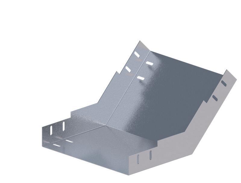 Лоток монтажный угловой 45град. вверх 300х100 сталь 1.2мм ЛУ45В.300.100.400.1.2.1 СОЭМИ Н0121350635