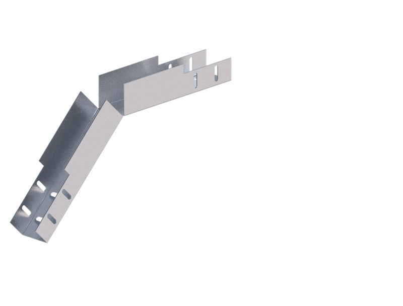 Лоток монтажный угловой 45град. вниз 50х50 сталь 1.2мм ЛУ45Н.50.50.382.1.2.1 СОЭМИ Н0121360331