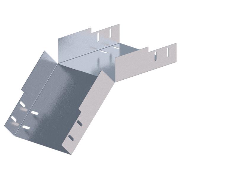 Лоток монтажный угловой 45град. вниз 200х100 сталь 1.2мм ЛУ45Н.200.100.347.1.2.1 СОЭМИ Н0121360634