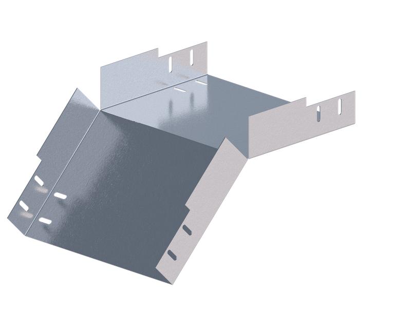 Лоток монтажный угловой 45град. вниз 300х100 сталь 1.2мм ЛУ45Н.300.100.347.1.2.1 СОЭМИ Н0121360635