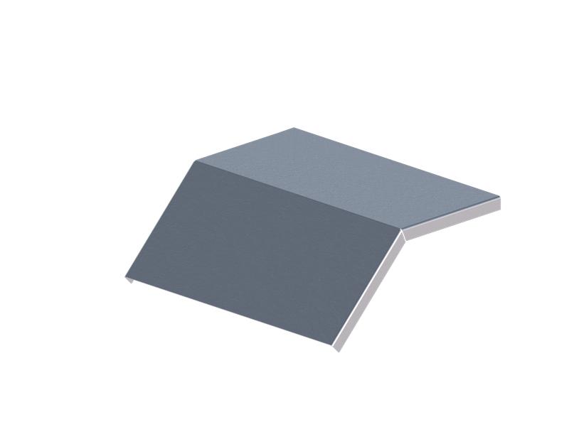 Крышка для лотка углового осн.300 сталь 1мм ЛМсК-45Н цУТ1.5 СОЭМИ Н0121460125