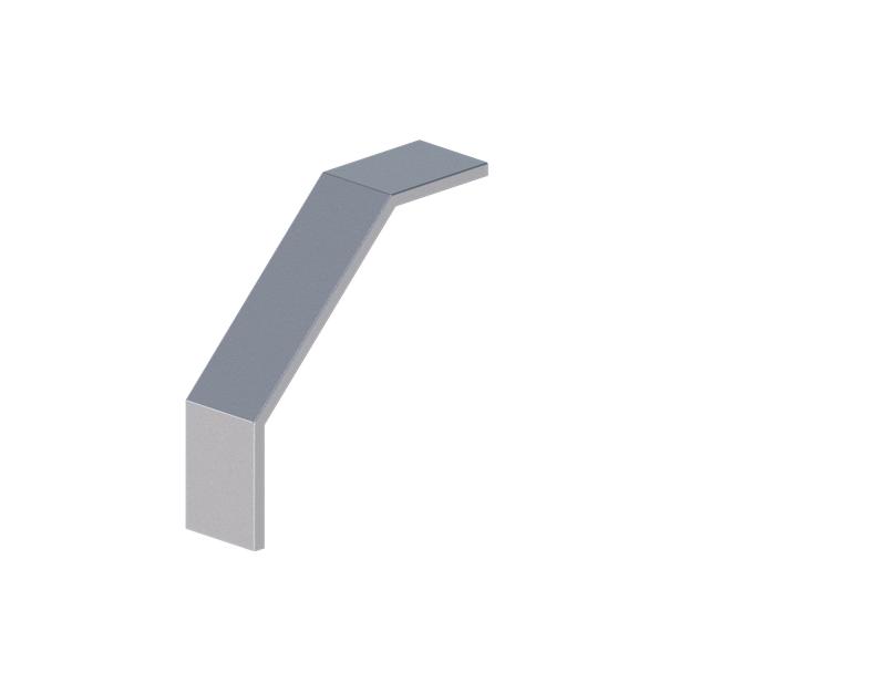 Крышка для лотка углового осн.100 сталь 1.2мм ЛМсК-90Н цУТ1.5 СОЭМИ Н0121430132