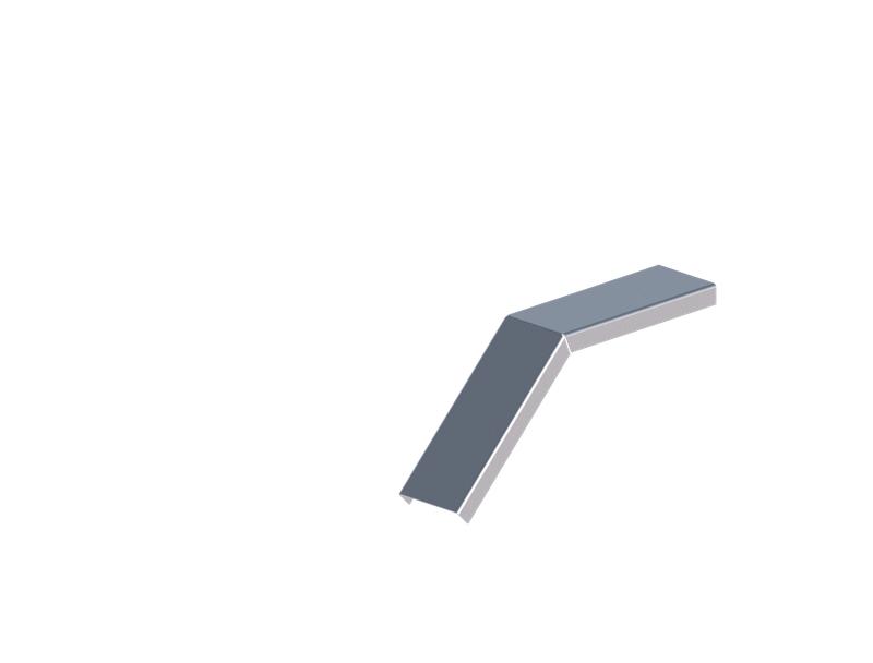 Крышка для лотка углового осн.50 сталь 1.2мм ЛМсК-45Н цУТ1.5 СОЭМИ Н0121460131