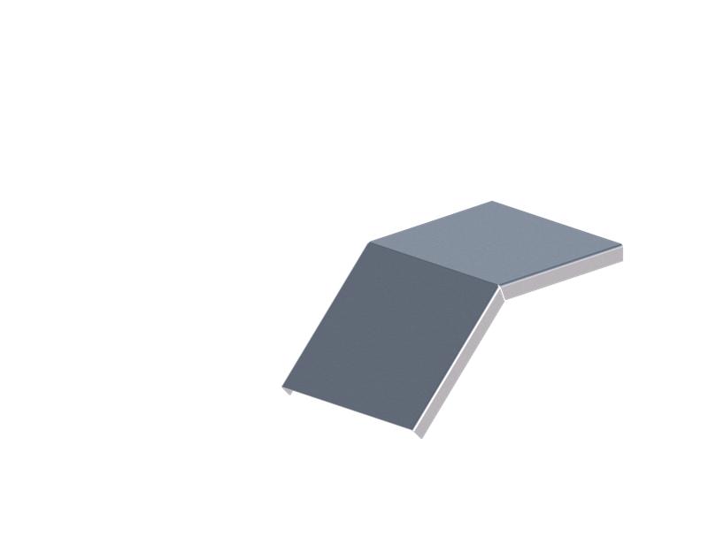 Крышка для лотка углового осн.150 сталь 1.2мм ЛМсК-45Н цУТ1.5 СОЭМИ Н0121460133