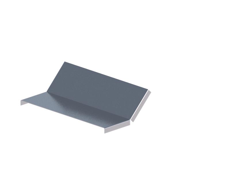 Крышка для лотка углового осн.300 сталь 1.5мм ЛМсК-45В цУТ1.5 СОЭМИ Н0121450145