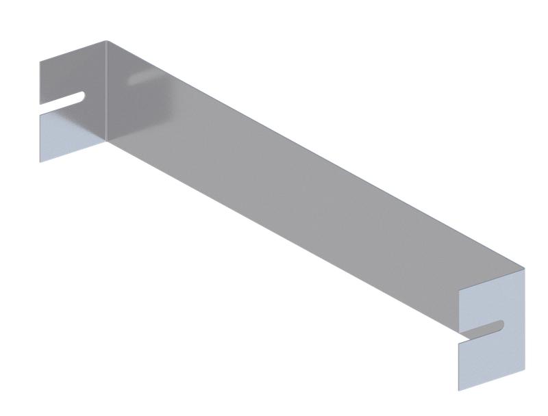 Заглушка для лотка 400х65 сталь 1.5мм ЛМс-ЗГ цУТ1.5 СОЭМИ Н0121560446