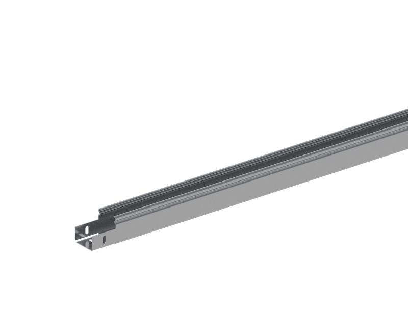 Лоток прямой замковый неперфорированный 50х50 L2000 сталь 1мм Лоток монтажный прямой неперфорированный ЛПНМ.50.50.2000.1.1 СОЭМИ Н0121161321