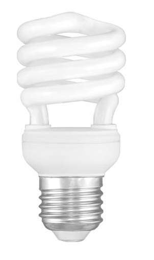 Лампа люминесцентная компакт. FC AS T2 11Вт E27 спиральная 6400К Camelion 8205