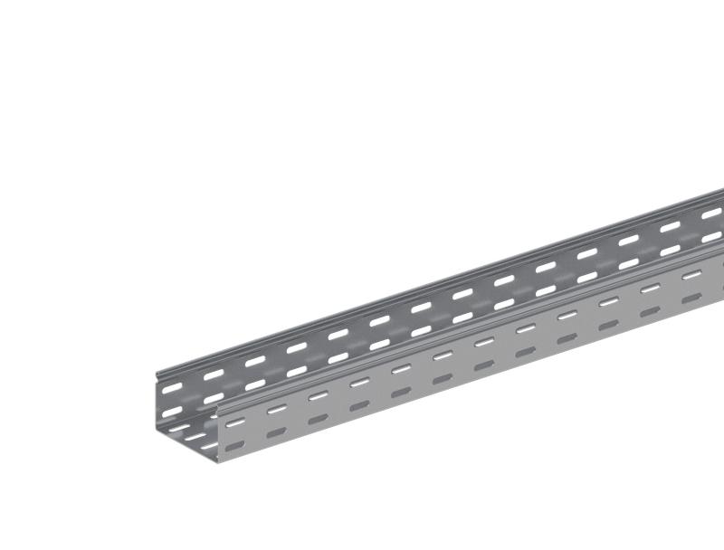 Лоток монтажный прямой замковый перфорированный 100х100 L3000 сталь 1мм ЛППЗ.100.100.3000.1.1 СОЭМИ Н0121132622