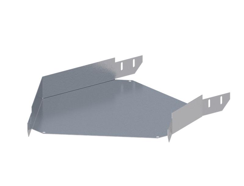 Лоток монтажный угловой горизонтальный 45 град. 600х100 сталь 1мм ЛУ45Г.600.100.760.1.1 СОЭМИ Н0121340628