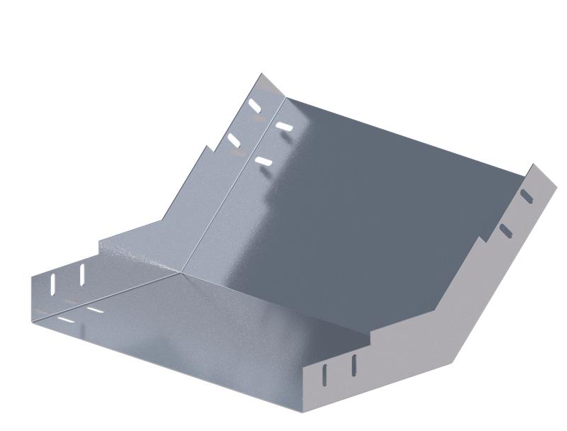 Лоток монтажный угловой 45град. вверх 500х100 сталь 2мм ЛУ45В.500.100.400.2.1 СОЭМИ Н0121350657