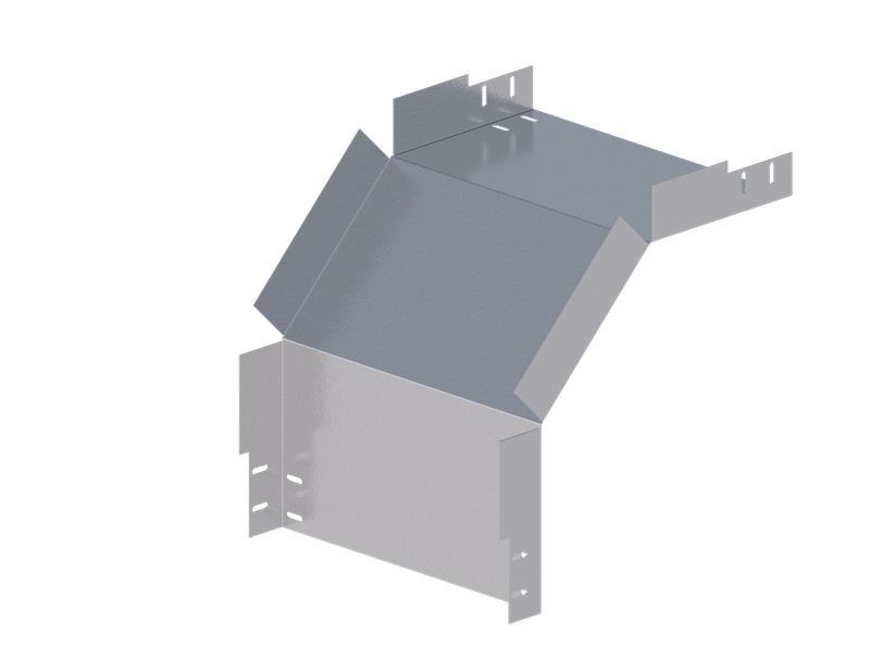 Лоток монтажный угловой 90град. вниз 500х65 сталь 1.2мм ЛУ90Н.500.65.454.1.2.1 СОЭМИ Н0121330437