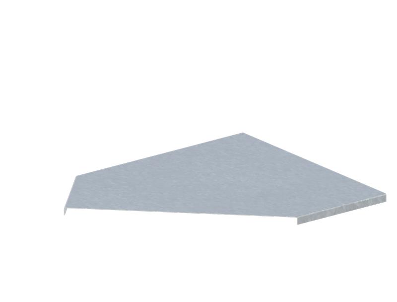 Крышка для лотка углового горизонтального осн.500 сталь 1.5мм ЛМсК-135Г цУТ2.5 СОЭМИ Н0122440147