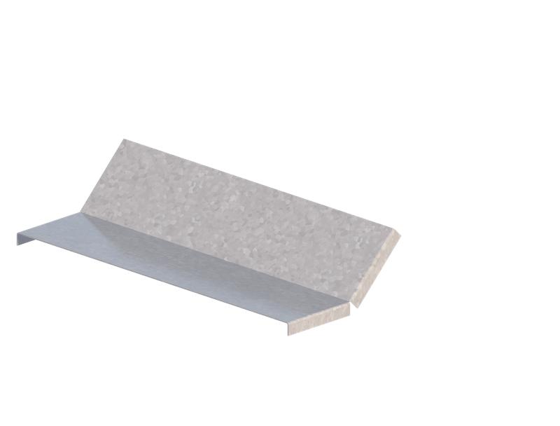 Крышка для лотка углового вертикального вверх осн.600 сталь 1мм ЛМсК-45В цУТ2.5 СОЭМИ Н0122450128