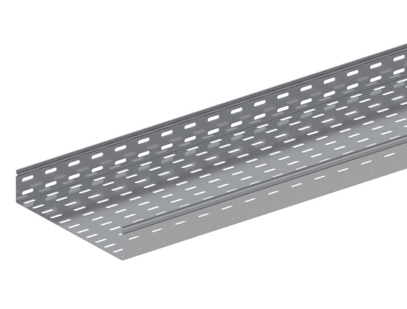 Лоток монтажный прямой замковый перфорированный 300х200 L2000 сталь 1.2мм ЛППЗ.300.200.2000.1.2.1 СОЭМИ Н0121131835
