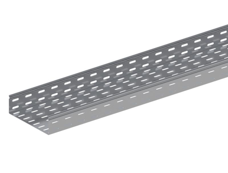 Лоток монтажный прямой замковый перфорированный 200х200 L3000 сталь 1.2мм ЛППЗ.200.200.3000.1.2.1 СОЭМИ Н0121132834