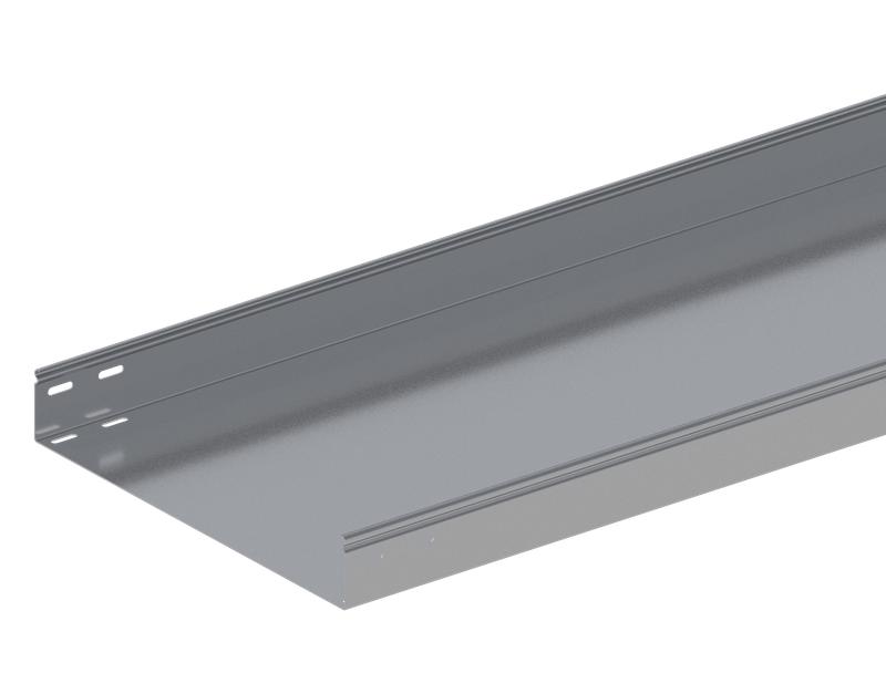 Лоток монтажный прямой неперфорированный замковый 400х200 L3000 сталь 1.2мм ЛПНЗ.400.200.3000.1.2.1 СОЭМИ Н0121142836