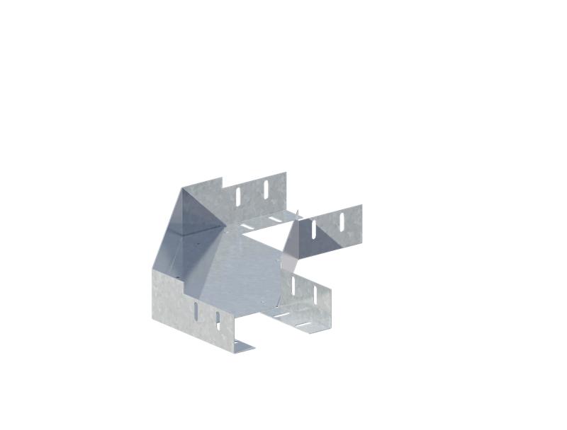 Лоток угловой горизонтальный 150х150 сталь 2мм ЛМс-90Г цУТ2.5 СОЭМИ Н0122310753