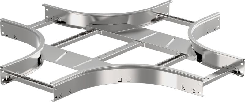 Ответвитель для лотка Х-образ. 55х300 R300 LESTA IEK CKR04-4-055-300