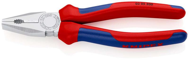 Плоскогубцы комбинированные L-200мм хром. Knipex KN-0305200SB