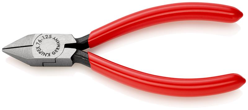 Бокорезы для электромеханика острая головка L-125мм Knipex KN-7681125