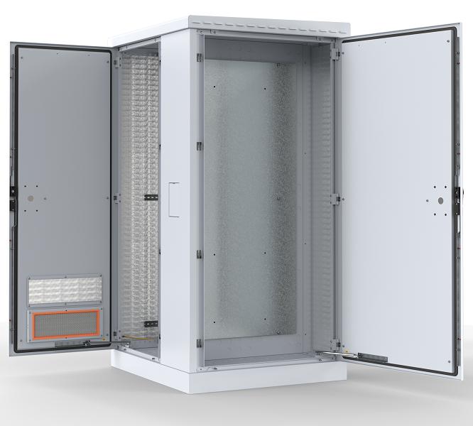 Шкаф серверный ШТВ-2-24.10.6-43А3 24U 1045x630мм передн. двер. стальн. лист задн. двер. стальн. лист 1 боков. панел. ЦМО 1530109