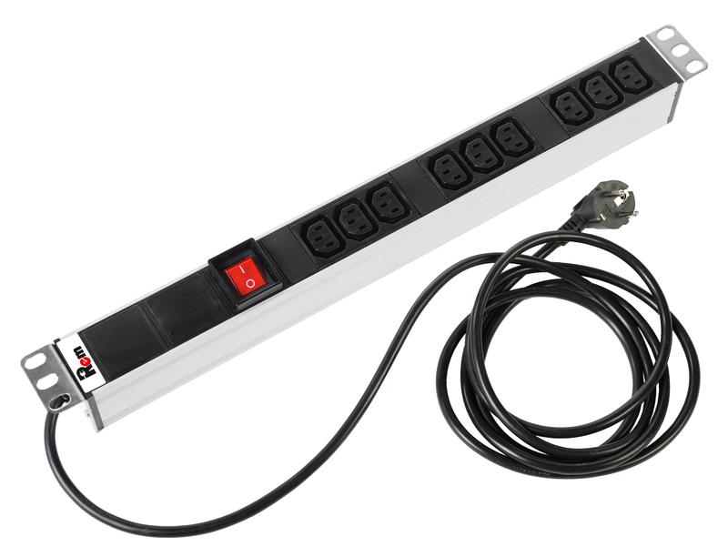 Блок распределения питания R-16-9C13-V-440-3 9хC13 16А базов. горизонт. Schuko 3м Rem 1464888