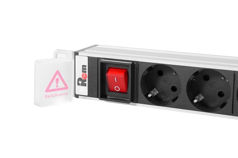 Блок распределения питания R-16-15S-10C13-V-1820 15хSchuko 10хC13 C20 16А базов. вертикал. Rem 1362012