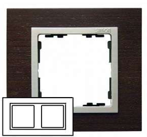 Рамка 2-м Simon82 венге черн. дер. Simon 82927-65