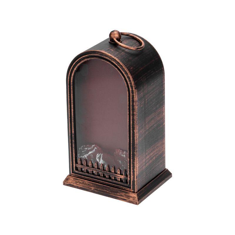 Камин светодиодный "Фьюжн" 14.7х11.7х25см 7LED 0.1Вт IP20 эффект живого огня USB и элементы питания 2хC (не в компл.) бронз. Neon-Night 511-038