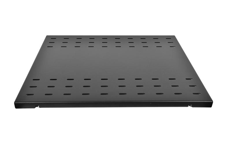 Полка стационарная СВ-75АК-9005 19дюйм 1U Г=750мм нагр. 200кг для аккум. черн. ЦМО 1673819