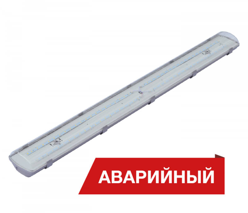 Светильник светодиодный LPO/LSP 28/4000 прозр. 4000лм 28Вт 4000К IP65 0.7PF 80Ra Кп<1 аварийн. Diora DLPO28-PZ-4K-A