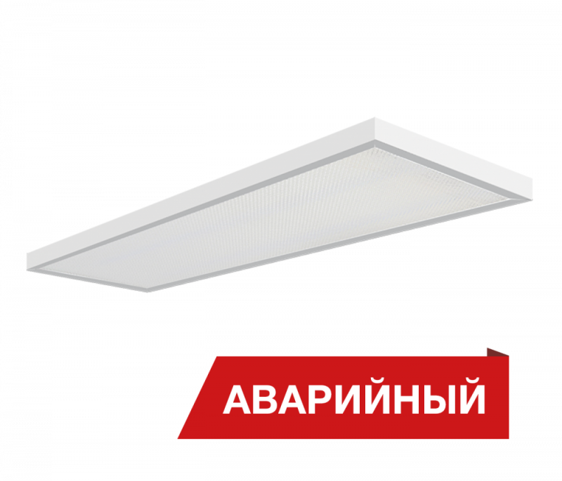 Светильник светодиодный NPO 28/3400 microprism 3400лм 28Вт 5000К IP40 0.7PF 80Ra Кп<1 аварийн. Diora DNPO28-MP-5K-A