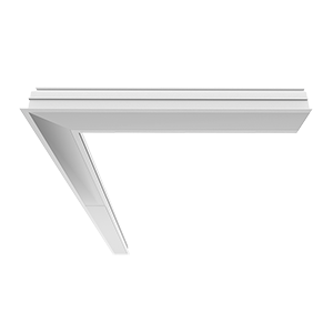 Светильник Universal-Line L-поворот 650х650х69 38Вт 3000К IP40 правый/левый встраив. RAL9003 бел. муар VARTON V1-A1-10418-10000-4003830