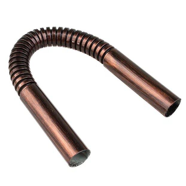 Угол соединительный плавный гофриров. для труб ретро проводка пвх медный век Bironi BTU1-16-16-1