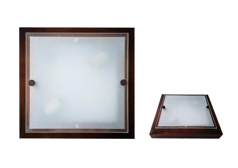 Светильник НПБ 02-2х60-132 УХЛ4 "Киото 1" вишня матов. стекло Витебск 1707-00120