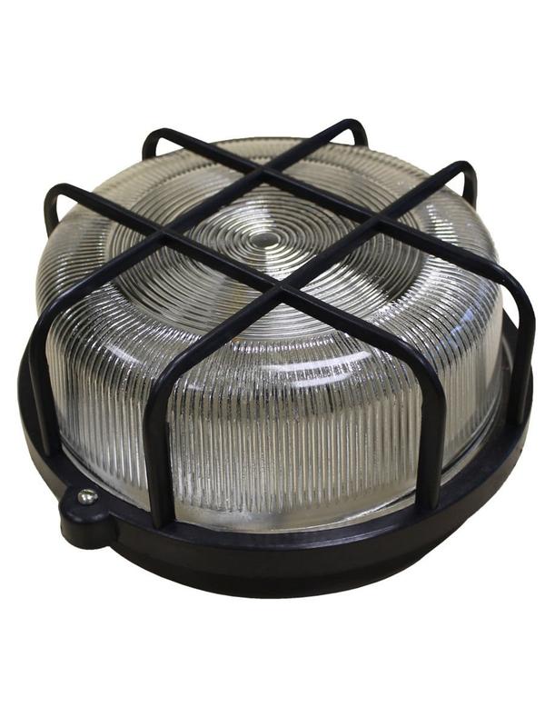 Светильник НБП 01-100-003 У3 со стеклом черн./полипропилен Витебск 1502-10020