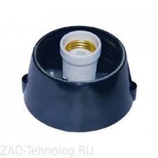 Светильник НБП 01-60-004 У3 б/стекла/черн. с патроном из полипропилена "прямое" Витебск 1008-00590