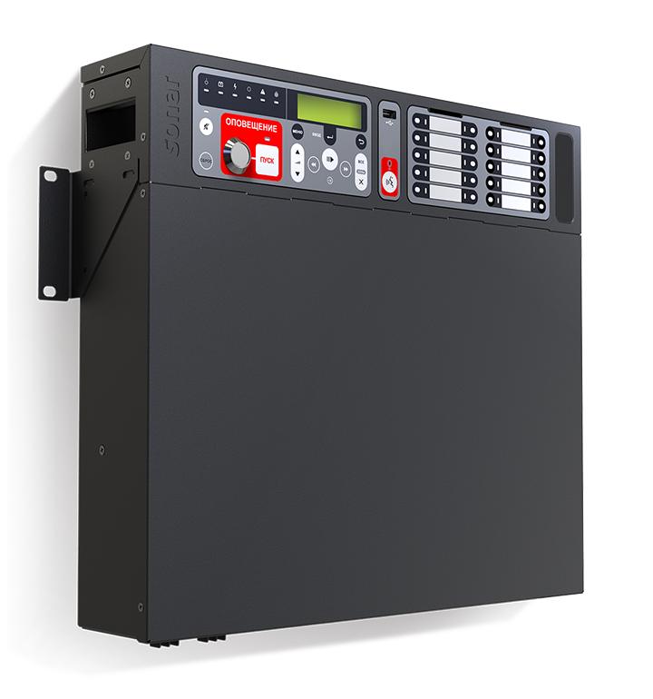 Прибор управления оповещением пожарный SPM-B20085-AW: 850Вт 20 зон/20 линий оповещ.; прием сигнала от ОПС по АЛС; установка на стену SONAR Rbz-219764