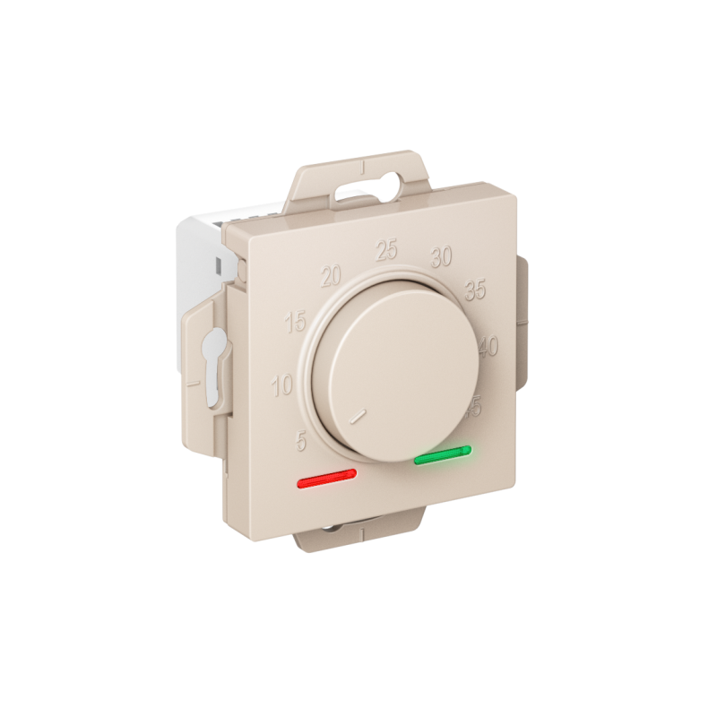 Механизм термостата ATLASDESIGN электрон. теплого пола с датчиком 10А беж. SchE ATN000235