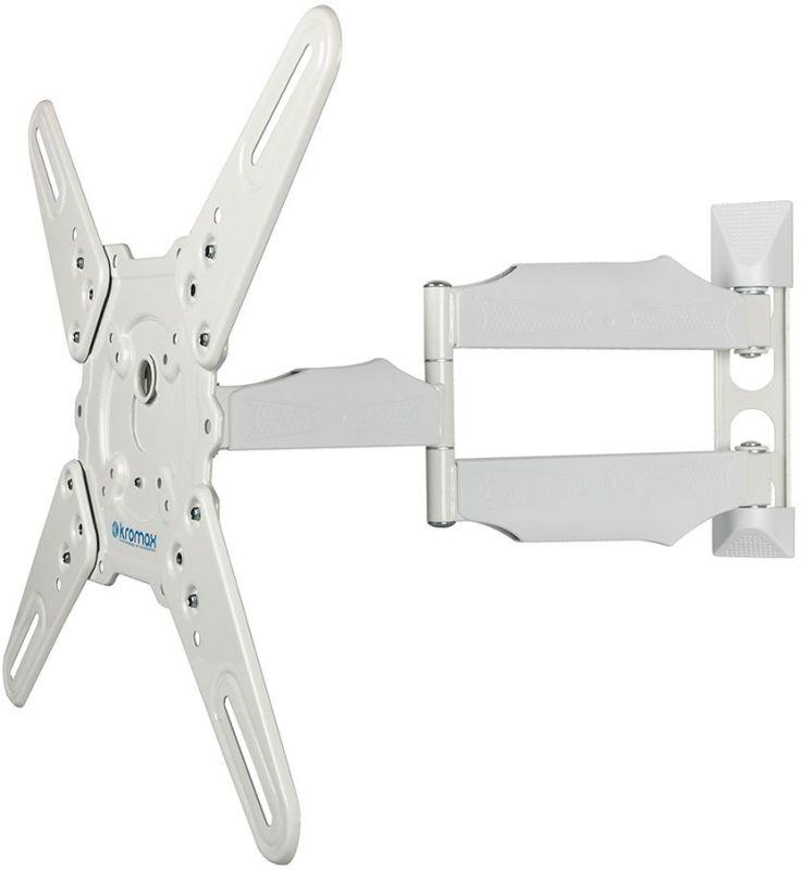 Кронштейн для телевизора ATLANTIS-40 22-65дюйм макс.40кг настенный поворот и наклон бел. KROMAX 1004353
