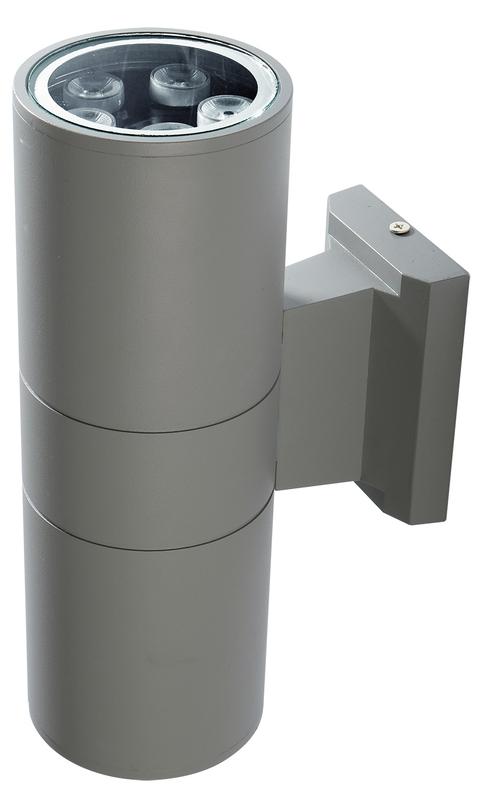 Светильник светодиодный архитектурный PWL-26090/30D 2х5Вт 6500К GR IP65 фасадный исполнение двухсторон. сер. Pro JazzWay 1018601B