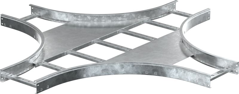 Ответвитель для лотка Х-образ. 80х500 R600 HDZ LESTA IEK CKR05-4-080-500-HDZ