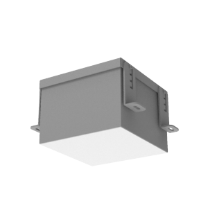 Светильник светодиодный DL-Grill для потолка Грильято 150х150 15Вт 3000К 140х140х100 IP54 встраив. RAL7045 сер. муар VARTON V1-R0-70809-10000-5401530