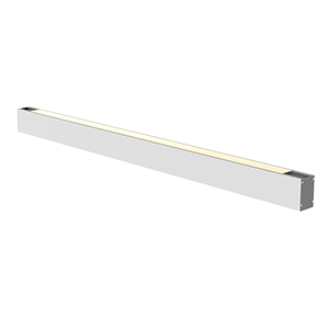 Светильник светодиодный Х-line Up&Down 1251х63х100 37Вт 3000К одиночный подвесной RAL9003 бел. муар диммер DALI с опаловым рассеив. и торцевыми крышками (2шт) VARTON V1-R0-12824-02OPD-4003730