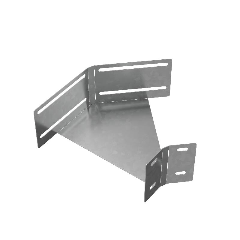 Угол для лотка горизонтальный изменяемый 0-45град. 150х100 сталь "ПЛЮС" IGLplus100-150 оцинк. КМ PL12383